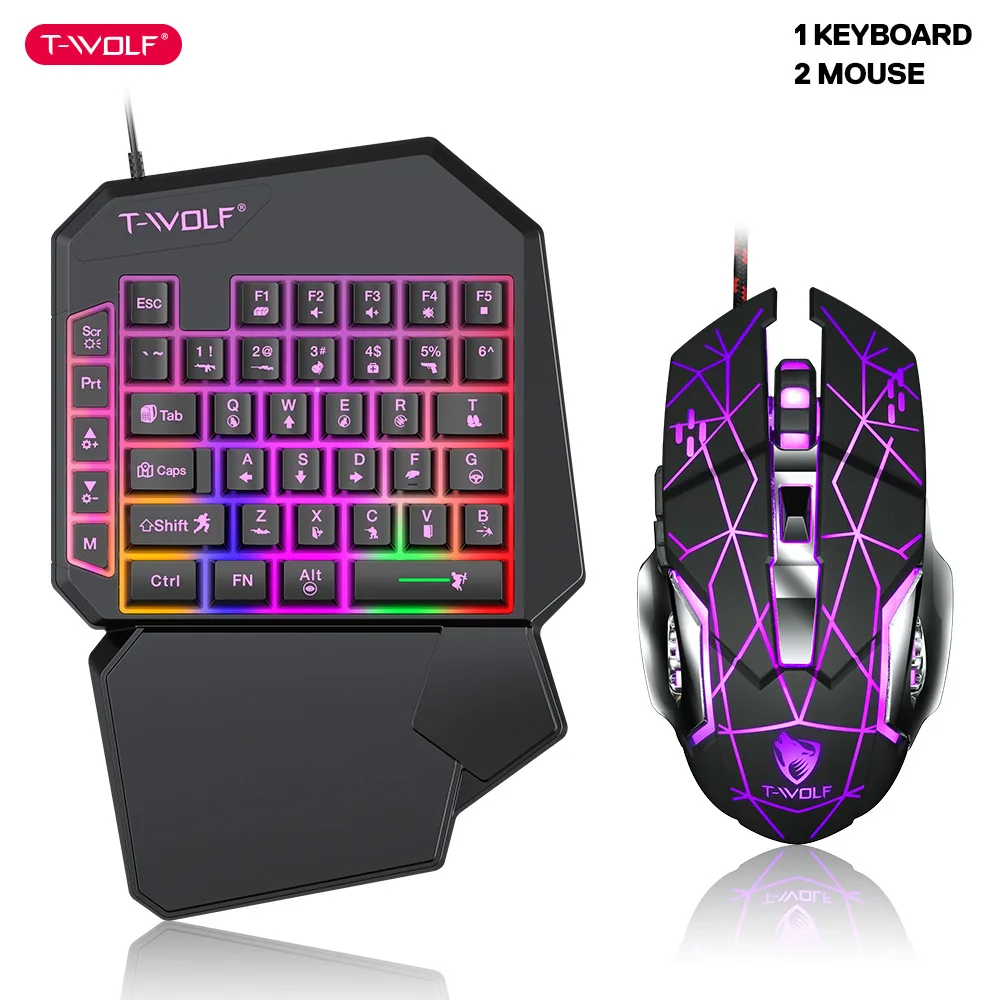 Gaming Keyboard Hand - T-WOLF TF900 One Handed Keyboard Throne