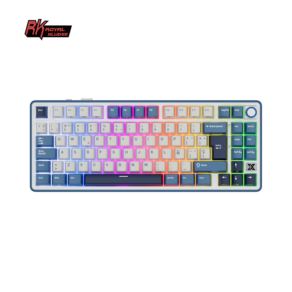 Gaming Keyboard Thocky - RK Royal Kludge X87 Spanish Wireless