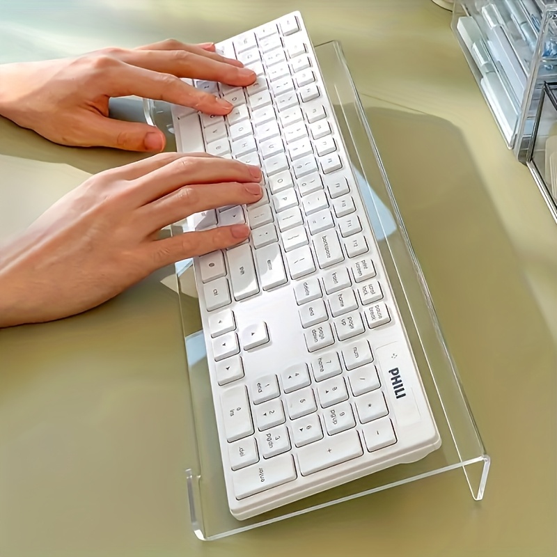 Keyboard Gaming Transparent - Acrylic keyboard stand, transparent desktop organizer,