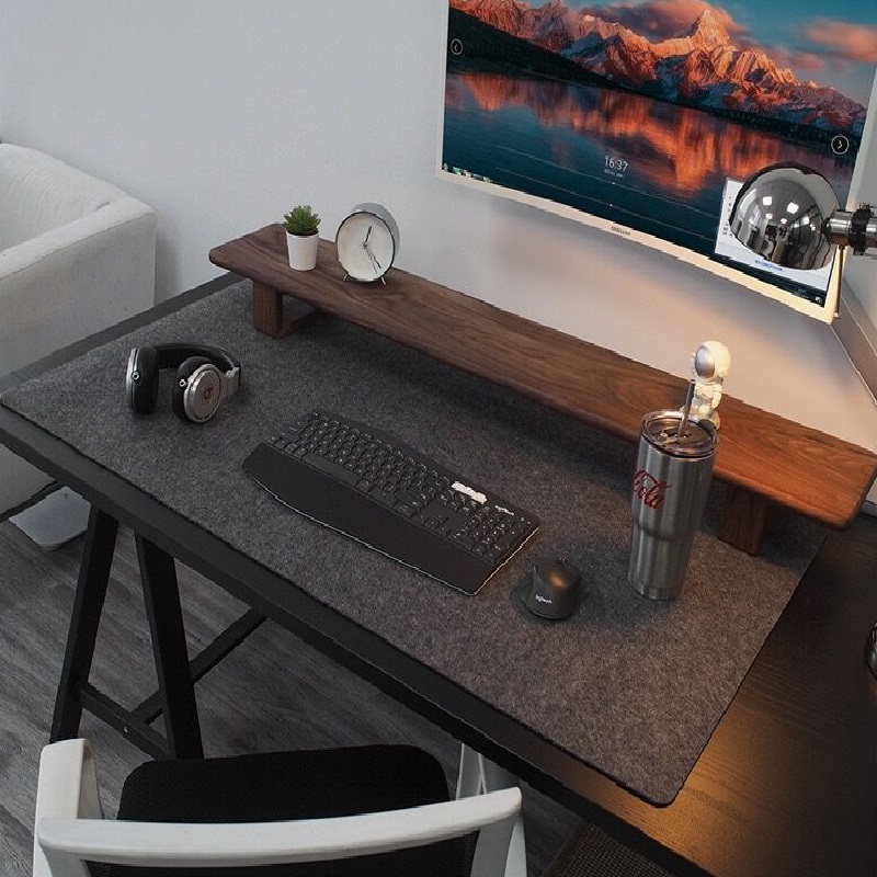 Gaming Keyboard And Mouse Pad - 80cm X 40cm Dark Gray Large