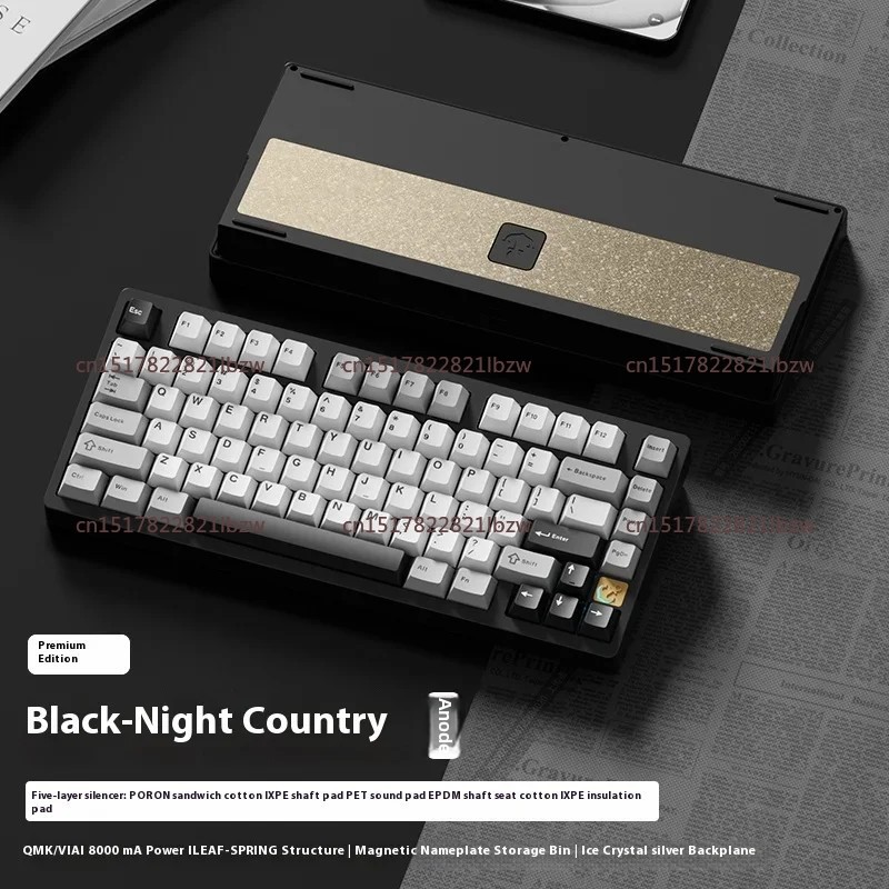 Gaming Keyboard Wireless - 75 E-sports Mechanical Keyboard Aluminium Alloy