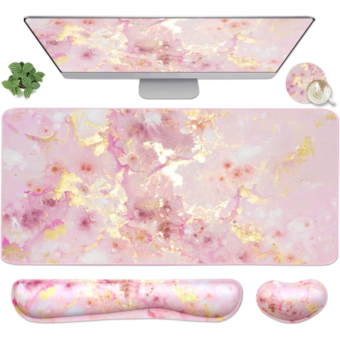 Gaming Keyboard And Mouse Pad - Large Gaming Mouse Pad with Keyboard