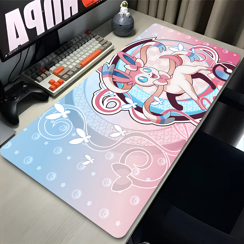 Gaming Keyboard He - Large Pink Cute Mousepad XXL Gaming