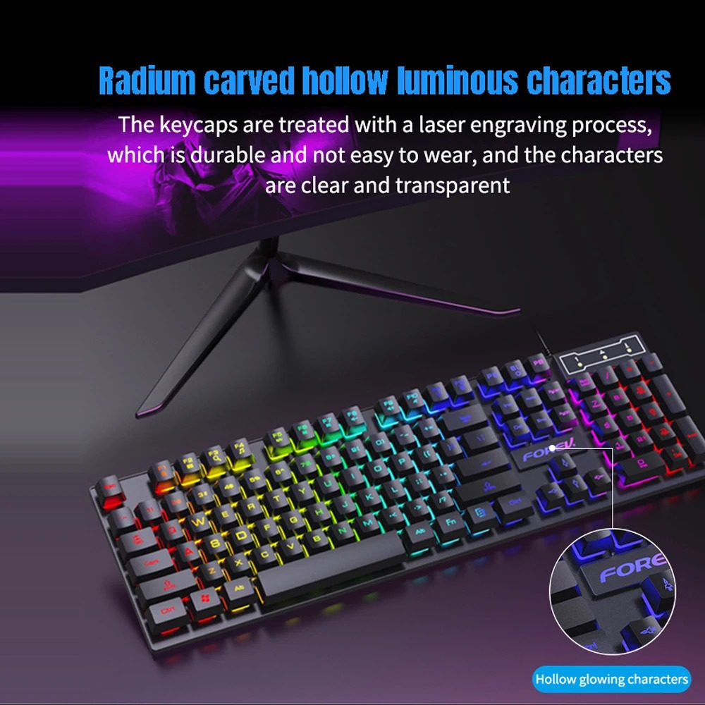 104 Keys Wired Keyboard RGB Co - đánh giá và giá Gaming Keyboard Budget