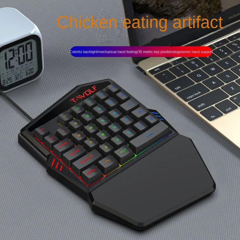 T-WOLF TF900 One Handed Keyboa - đánh giá và giá Gaming Keyboard Hand