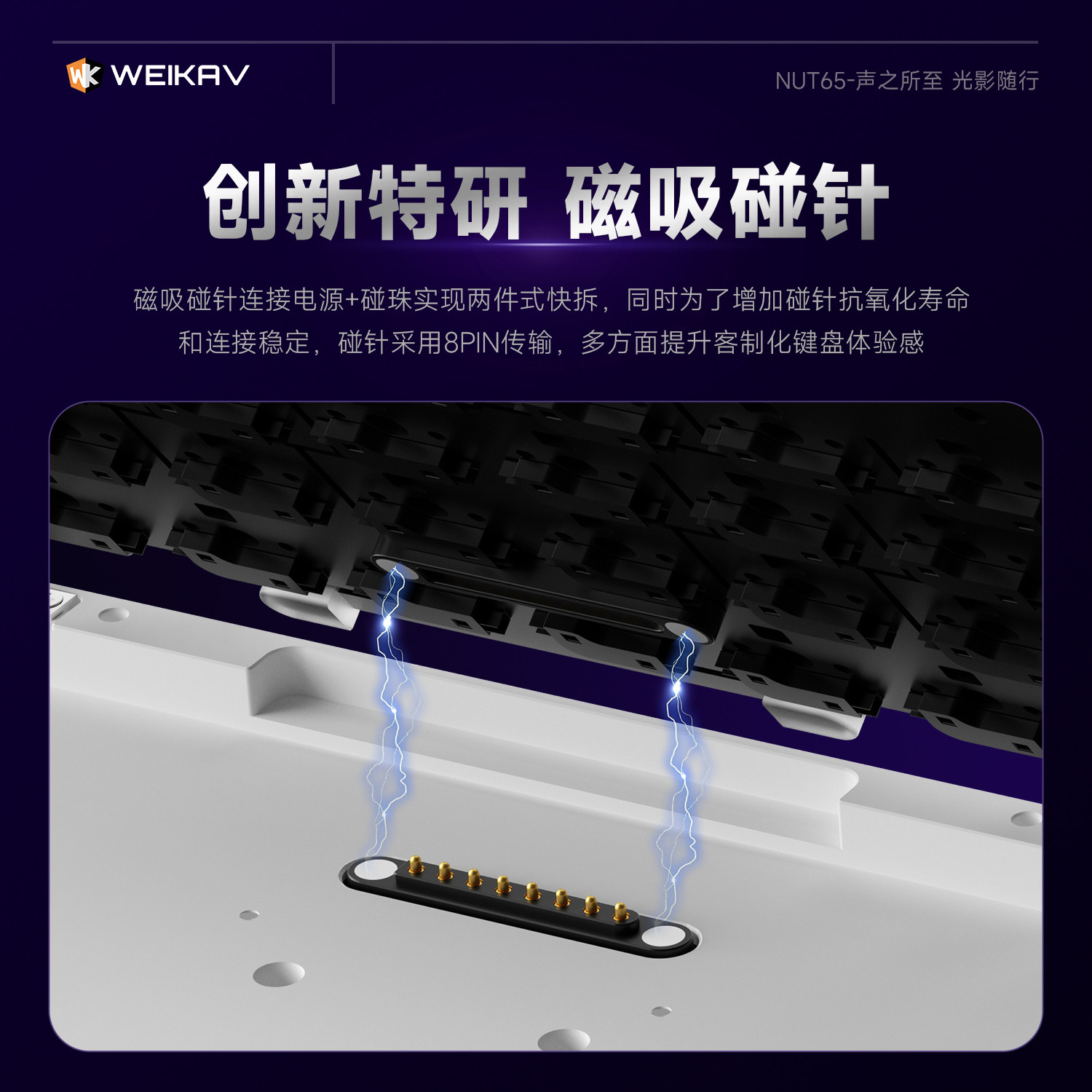 New Weikav Nut65 Aluminum Mech - đánh giá và giá Gaming Keyboard Wireless