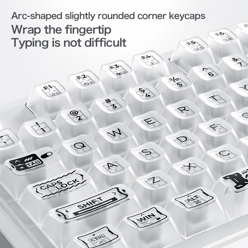 98% Compact Layout Wired RGB S - đánh giá và giá Keyboard Gaming Transparent
