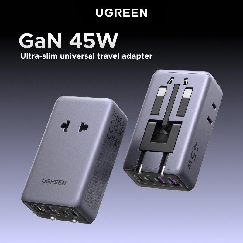 UGREEN Plug Adaptor GaN 45W Un - đánh giá và giá Gaming Keyboard Type C