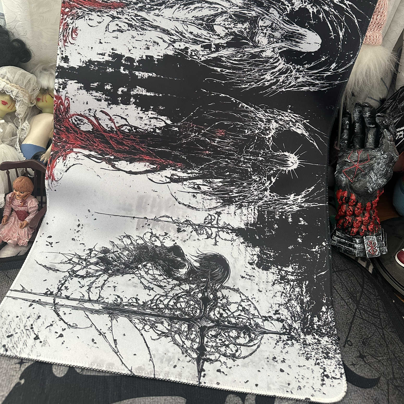 Dark Angel Art Design Large Si - đánh giá và giá Gaming Keyboard And Mouse Pad