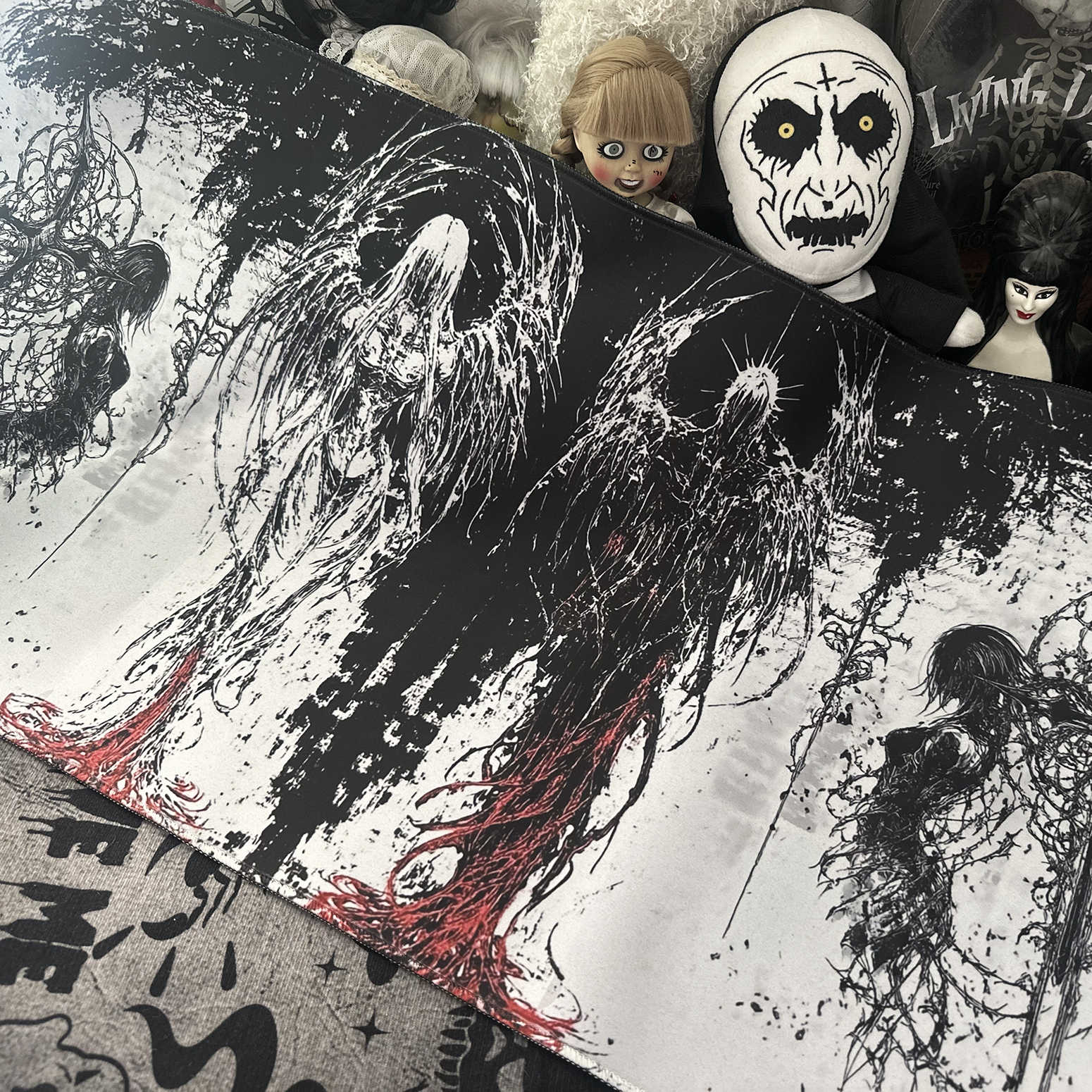 Dark Angel Art Design Large Si - đánh giá và giá Gaming Keyboard And Mouse Pad