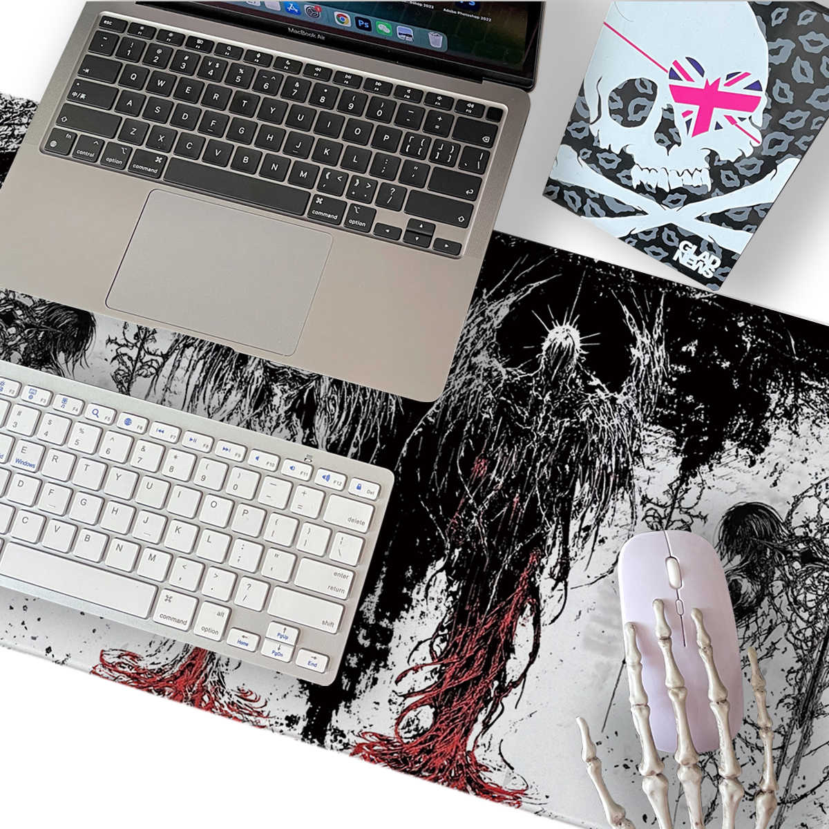Dark Angel Art Design Large Si - đánh giá và giá Gaming Keyboard And Mouse Pad
