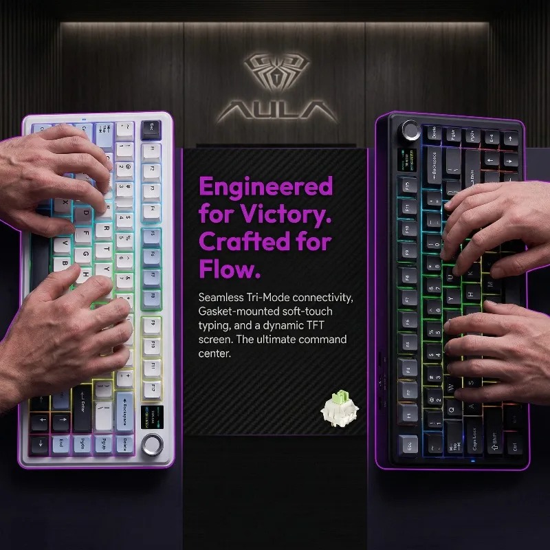 AULA F75 Max Mechanical Keyboa - đánh giá và giá Gaming Keyboard Wireless