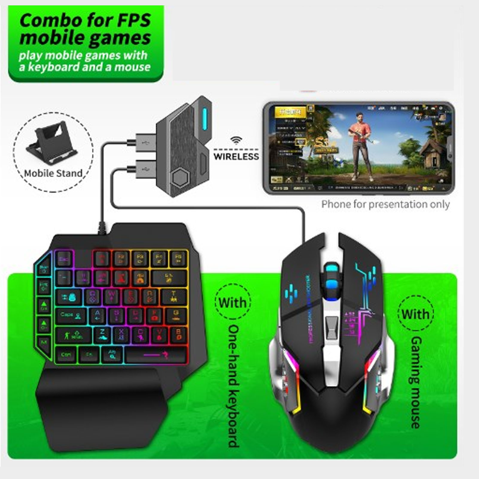 Keyboard Mouse Converter Set R - đánh giá và giá Gaming Keyboard Hand