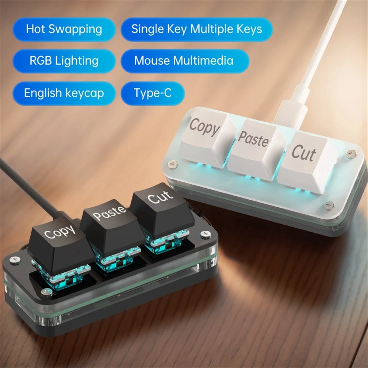doyou 3 Keys Macro Programming - đánh giá và giá Gaming Keyboard Mini