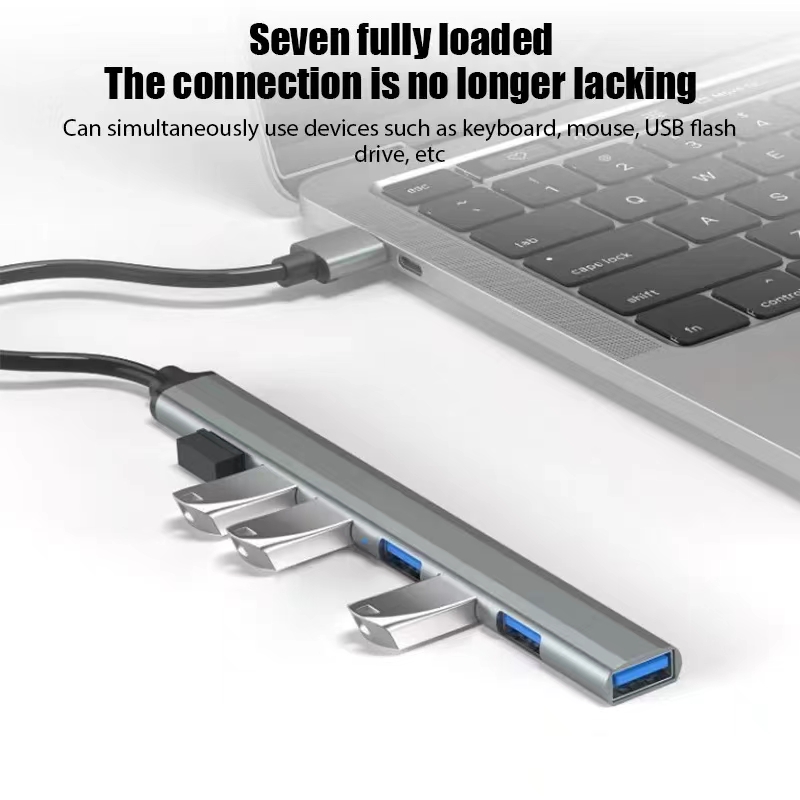 7 Ports USB 3.0 Type C HUB Exp - đánh giá và giá Gaming Keyboard Type C