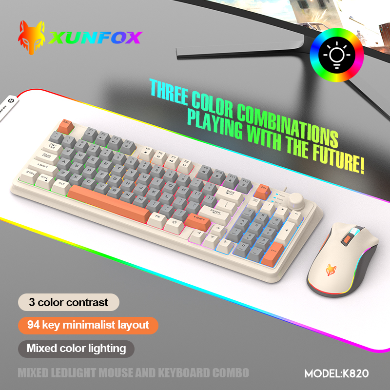K820 USB Wired Game Keyboard M - đánh giá và giá Gaming Keyboard And Mouse Wireless