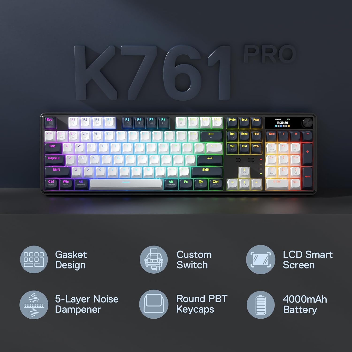 Redragon K761 Wireless Gasket  - đánh giá và giá Gaming Keyboard Thocky