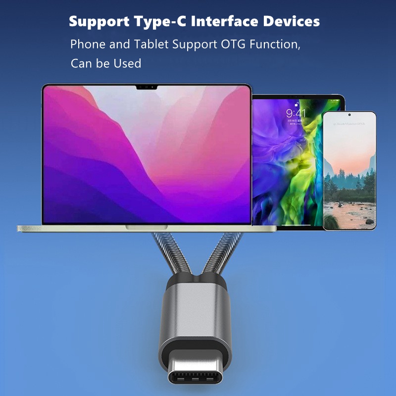 Audio 1 to 2  Type-C to USB OT - đánh giá và giá Gaming Keyboard Type C
