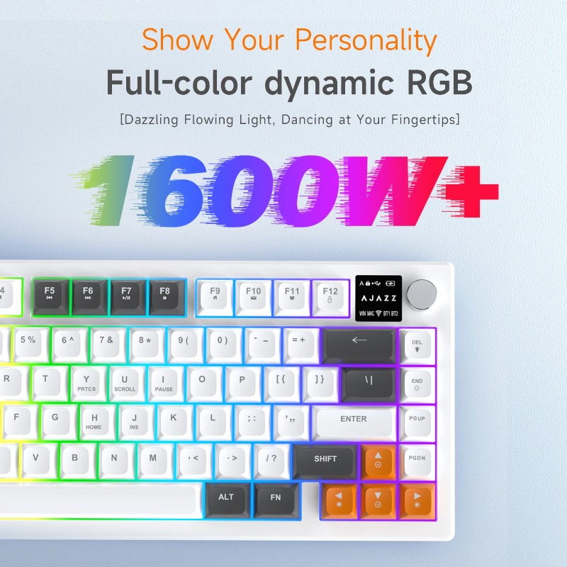 AJAZZ AF82 75% Tri-Mode Keyboa - đánh giá và giá Keyboard Gaming Mac
