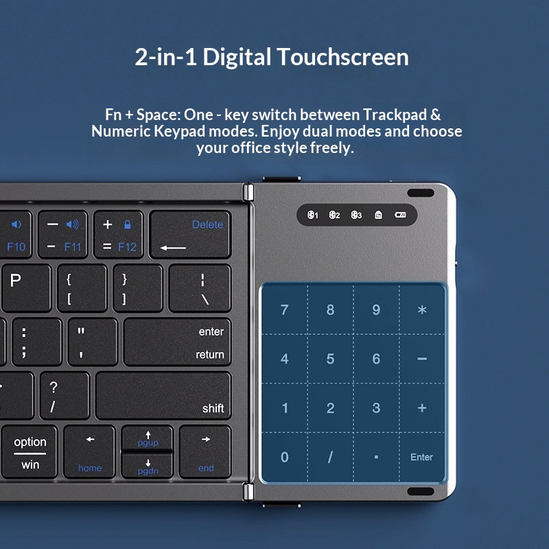 Mengzu Tri Fold Wireless Bluet - đánh giá và giá Gaming Keyboard Wireless