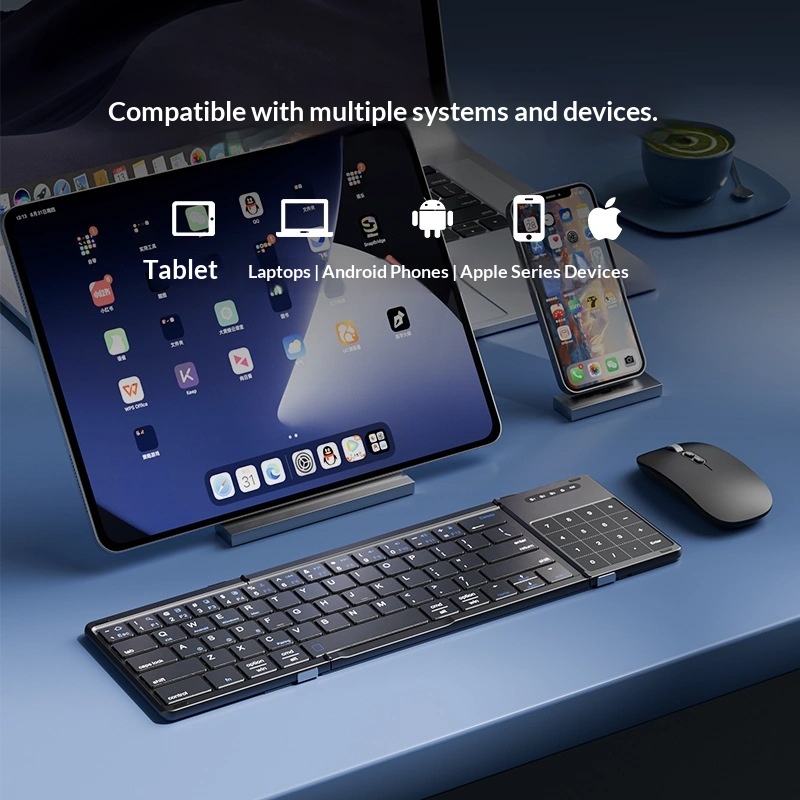 Mengzu Tri Fold Wireless Bluet - đánh giá và giá Gaming Keyboard Wireless