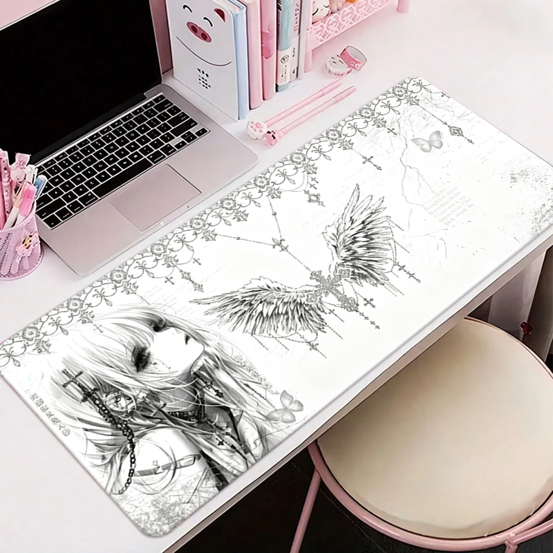 Leather Mousepad Black White A - đánh giá và giá Gaming Keyboard And Mouse Pad