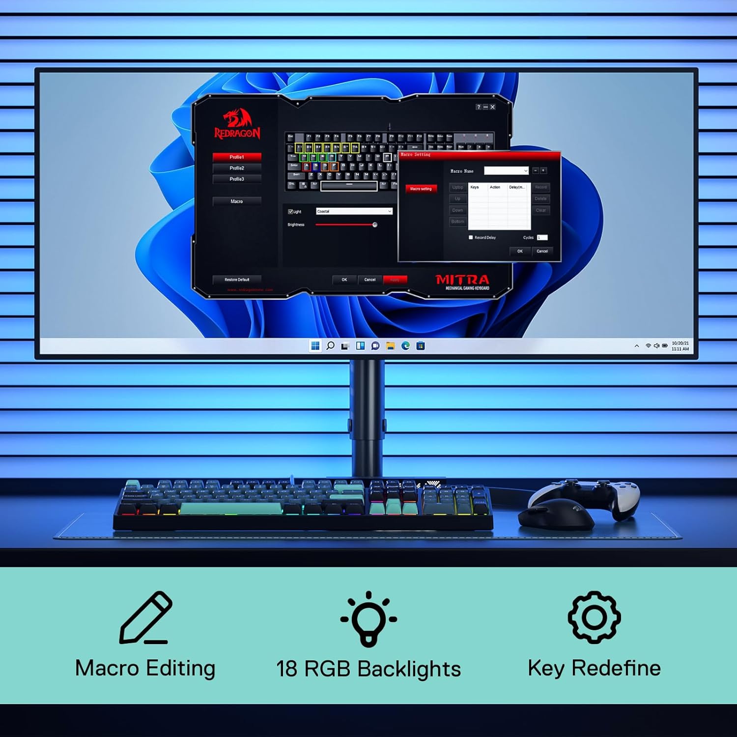 Redragon K582 SE Wired RGB 104 - đánh giá và giá Gaming Keyboard Thocky