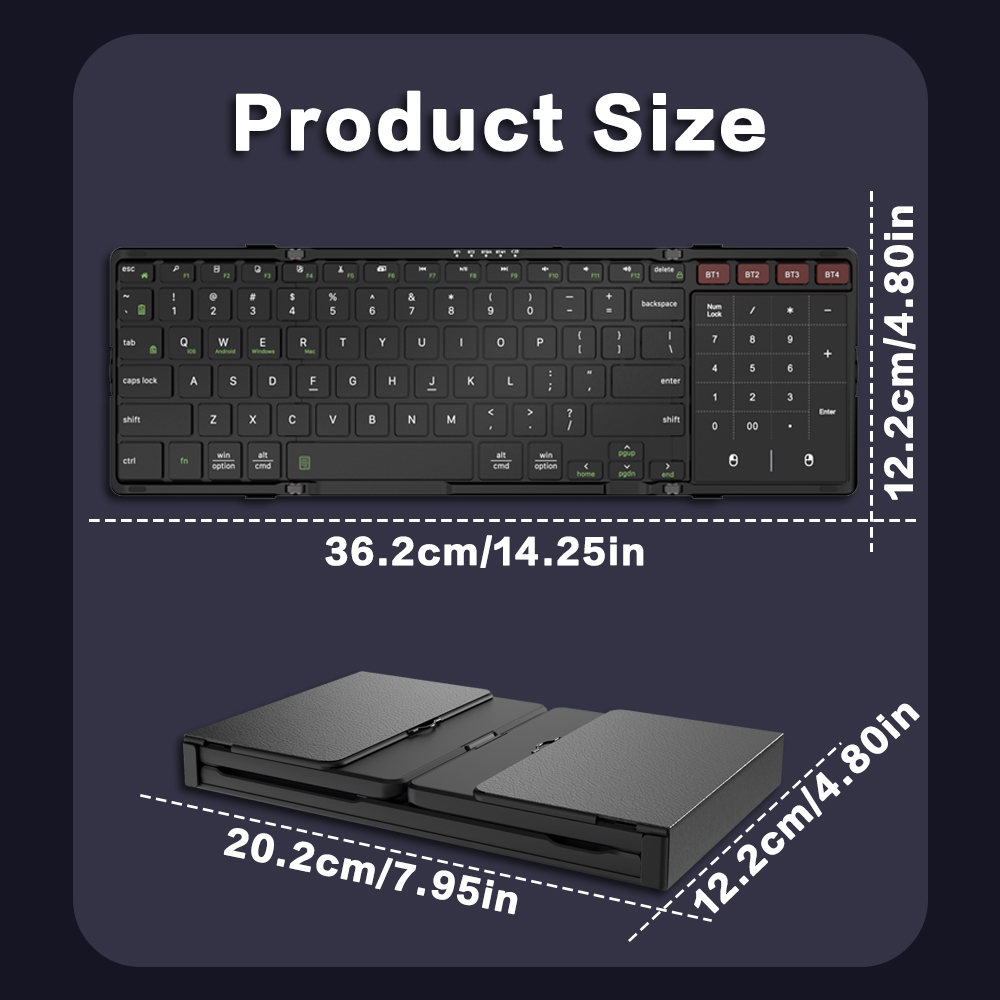 JOMAA Foldable Bluetooth Keybo - đánh giá và giá Gaming Keyboard Budget