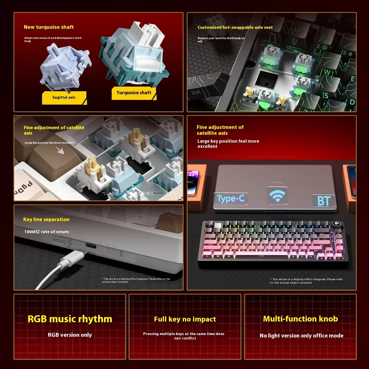 Leobog Hi75C Hi75 Hi75C Pro Al - đánh giá và giá Keyboard Gaming Transparent