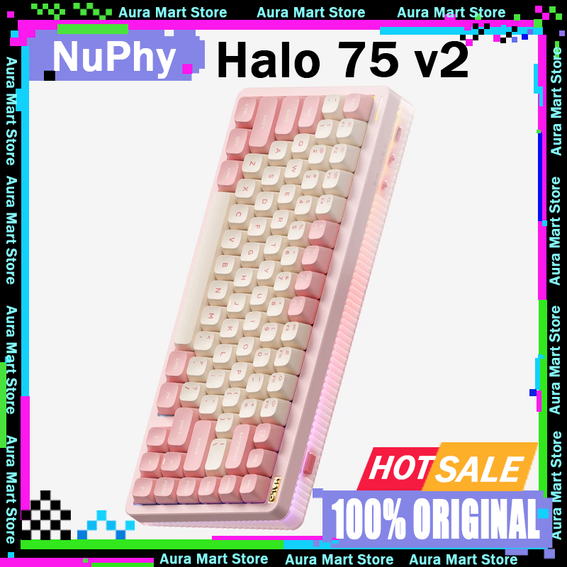 NuPhy Halo75 V2 Wireless Mecha - đánh giá và giá Keyboard Gaming Transparent
